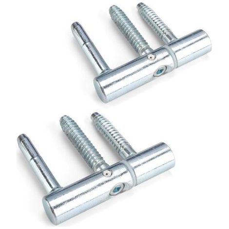 Door Hinge, 2 Pieces Heavy Duty Door Hinge, Trident Conical Gate Hinge, Suitable for Profiled and Wooden Doors (1/5)