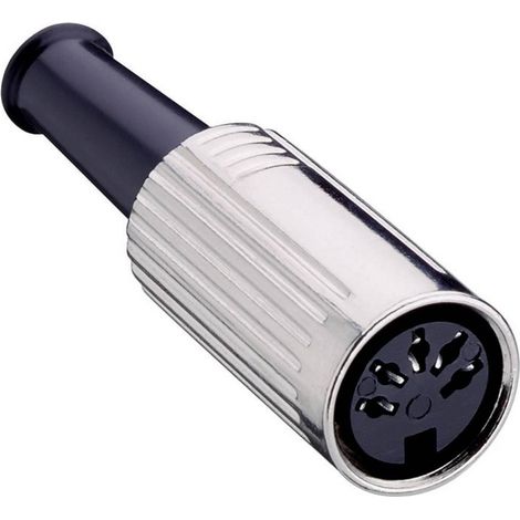 Lumberg 0121 06 Conector DIN 6 polos plateado