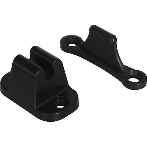 Kit de loquet de porte en forme de T loquet de retenue de butée de porte noir