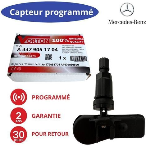 Sensore pressione pneumatici TPMS preprogrammato 433 MHz per Mercedes Vito / Classe V W447 (2014-2023)