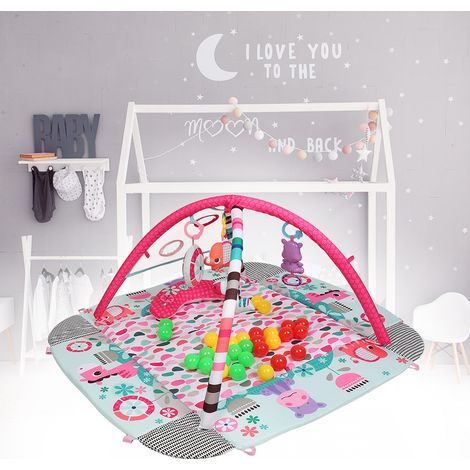 Tapis de musique multifonctionnel 5 en 1 bébé pour enfants rose (1/5)
