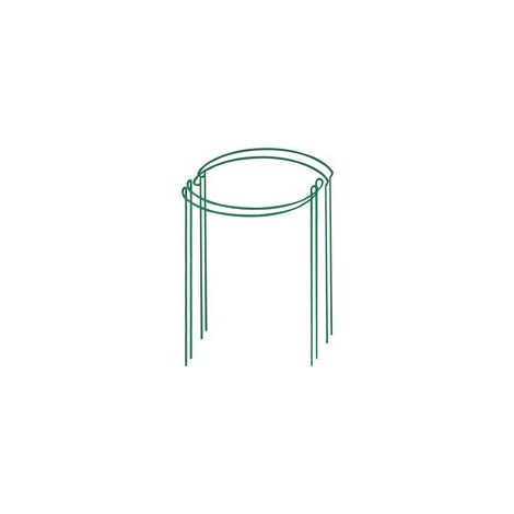 Lot de 4 Piquets de Soutien pour Plantes de Jardin, Support de Plantes de Jardin Demi-Rond pour Tomate, Pivoines, Hortensia, Vigne, Plantes Grimpantes Fleur Intérieur Extérieur (20 x 35 cm) (1/5)