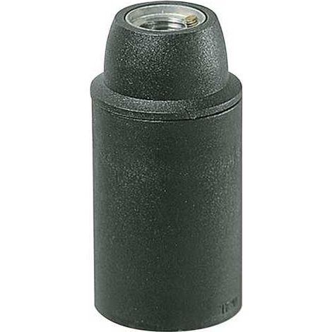 02121 Portalampada E14 M10X1 Cm/Liscio Nero