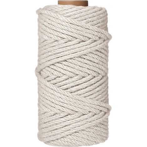 Corde en chanvre de 6 mm x 50 m pour arbres à chat, réparation et remplacement de corde en sisal pour griffoirs et arbres à chat - JBMEDIA (1/4)