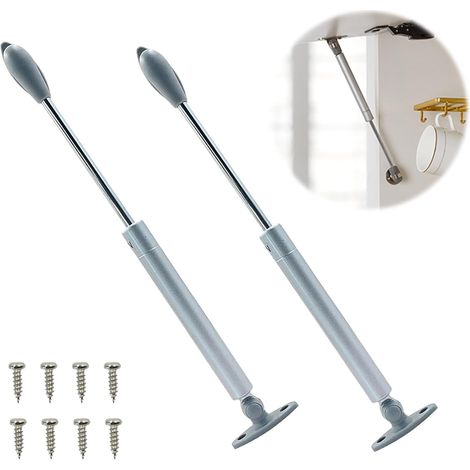 Vérin à Gaz Verin Meuble Hydraulique Ressort Amortisseurs à Gaz porte Armoire de Cuisine Bras Pneumatique pour Levage de porte Armoire Meuble Cuisine Amortisseur Charniè, 275 mm, 2PCS(100N ) (1/5)