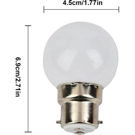 Ampoule LED couleur B22 3W 240LM à baïonnette B22 - Ampoules LED couleur pour la décoration d'ambiance de la maison, du bar et des fêtes (1/5)