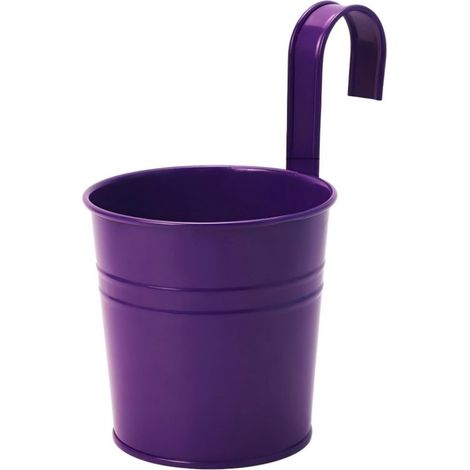 Maceta, 5 piezas, 600 ml, 10 x 10 cm, Cubo de metal, Maceta, Jardinera colgante, Maceta colgante de hierro, Cubo, Jardinera de metal (1/5)