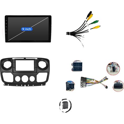 Auto-Audiosystem, Hochwertiges Display, Drahtlose Konnektivität, kompatibel mit Renault Master III, Nissan NV400, Opel, 4-64G AHD KAMERA, Quad-Core-g (1/2)