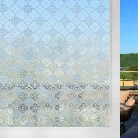 Film Fenetre Anti Regard 30x200cm Adhésif Film Electrostatique Vitre Motif Begonia Film Dépoli pour Vitres Opaque Protection UV pour Bureau Chambre (1/5)