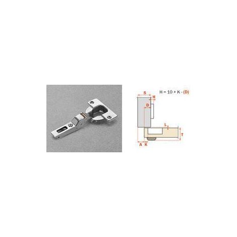SALICE CERNIERA AUTOMATICA CNA7A99 COLLO 9 - 25 pezzi