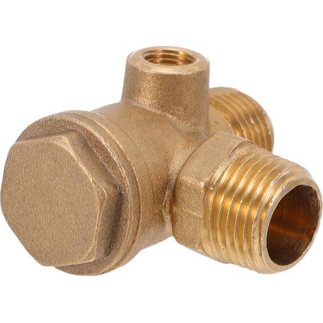 Clapet Anti-retour en Cuivre 20×20×10 Mm pour Compresseur D’air Silencieux, Valve Unidirectionnelle Compacte, Accessoire de Rechange Compresseurs Industriels et Outils - (1/5)