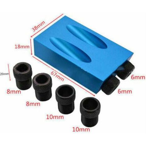 Trou De Bricolage Bois De Poche Jig Drill Set Sculpture Outils Vis Carpenter Adaptateur Femeo (1/5)