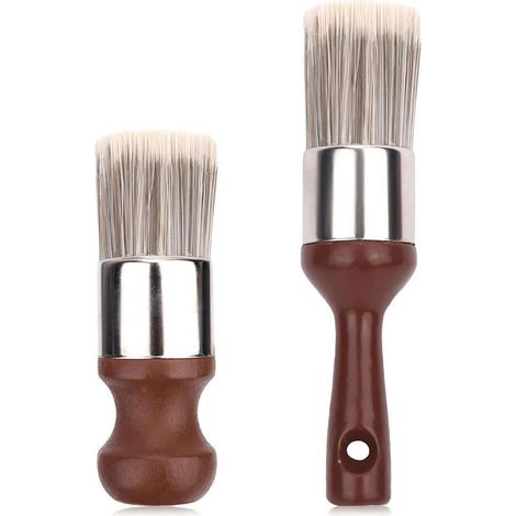 Juego de cepillos para limpiar muebles de cuero (2 piezas), cepillo ergonómico para crema de cuidado del cuero (dos estilos), herramientas para reparar cuero encerado (1/5)