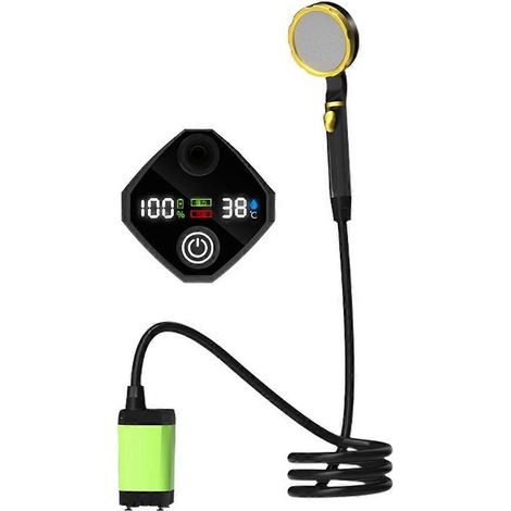 7800 mAh Tragbare Duschpumpe Wiederaufladbare elektrische Duschpumpe Grün--
