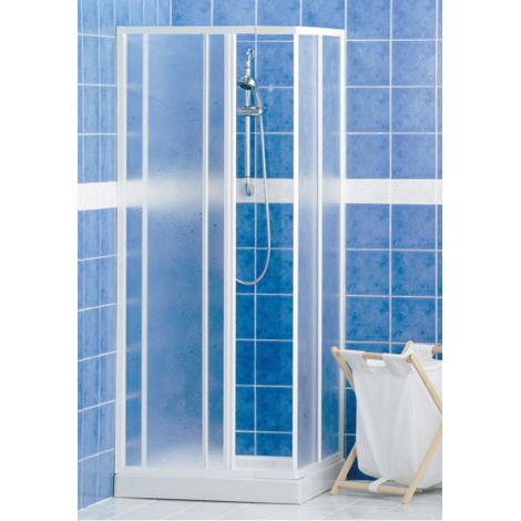 cabine de douche rA glable cabine luxe blanche S02M cm 79-90 cabines de bain