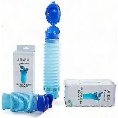 Urinoir Portable Réglable 750 Ml, Pot de Pisse de Voyage Mini Extensible pour Camping, Toilettes Mobiles Personnelles pour Enfants et Adultes, Bouteille d'Urgence Extérieure (1/3)