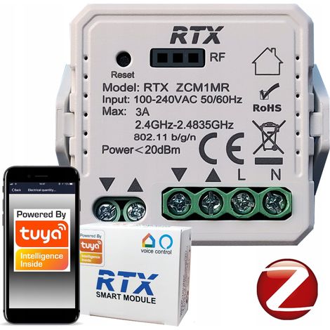 Controllore per tapparelle TUYA ZigBee TUYA IN-WALL (1/5)