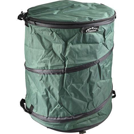 Kestek Gartenabfallsack 100L Pop Up Deckel Reißverschluss Laubsack Laubtasche (1/5)
