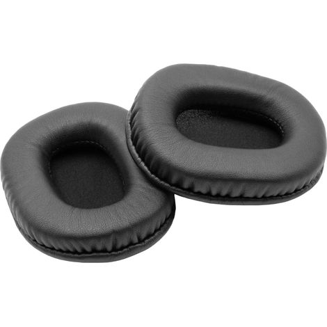 vhbw cuscinetti auricolari di ricambio compatibile con Audio Technica ATH-M30, ATH-M20, ATH-M40 cuffie, headset, poliuretano / gommapiuma nero