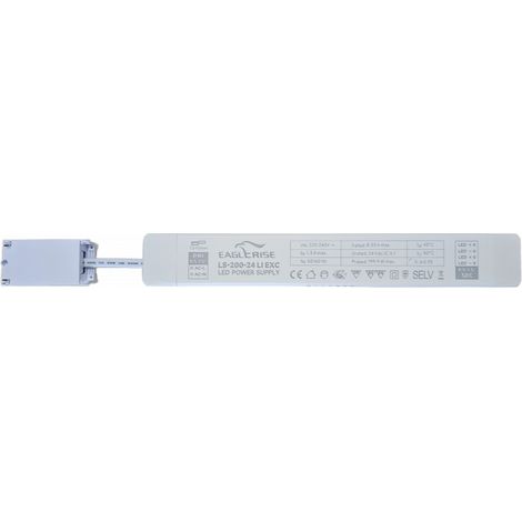 Transformateur LED ON/OFF 24VDC 200W Repiquable EagleRise LS-200-24 LI EXC