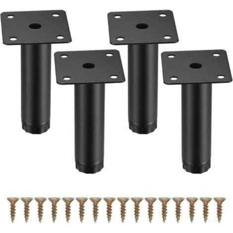 Stück Möbelfüße, 10 cm/4 Zoll verstellbare Möbelfüße, Metallbefestigungsfüße für Möbel/Tische/Stühle/Schreibtische/Küchenmöbel/Schränke/Sofas