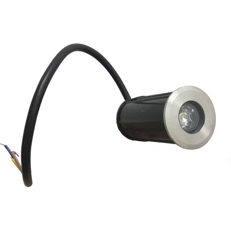 Faretto LED 220V 1w Calpestabile per Esterno Impermeabile IP65Luce Calda 3000k