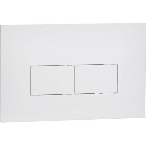 Placca per cassetta incasso pucci eco 2 pulsanti linea mod.2014 cromo