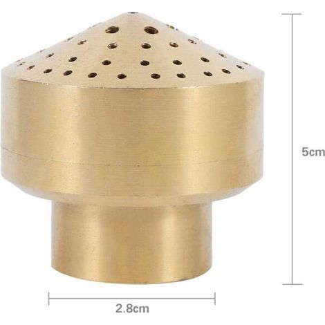 SUNXURY Ugello per fontana, colonna in ottone, fontana da giardino, laghetto, ugello spruzzatore, testa a spruzzo oro 1/4"/1/2"/3/4", 1 pezzo (3/4") (1/4)