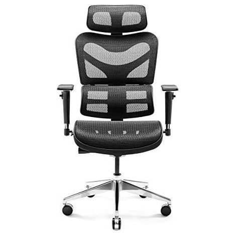 Sedia da Ufficio Diablo V-Commander Grigia e Nera