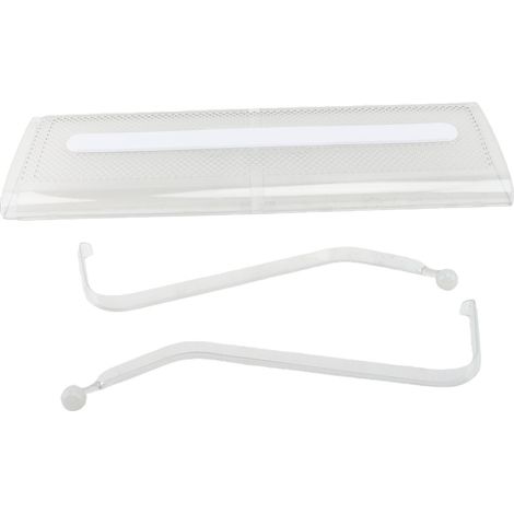 Déflecteur de climatiseur réglable en PET transparent anti-ventilation directe, pare-brise rétractable pour la climatisation et le chauffage (1/5)