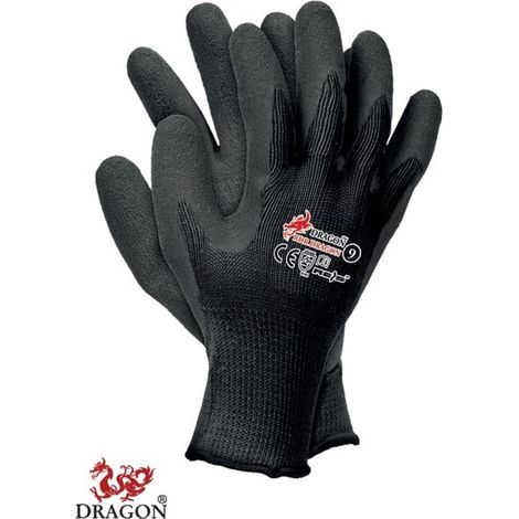 12 pares Guantes de trabajo Guantes montaje Guantes Guantes de punto Ware, revestimiento protector (Talla 9