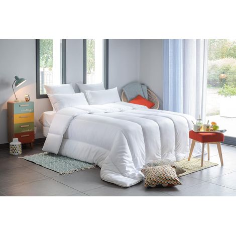 1 couette,tempérée 300g/m²,microfibre,anti acarien,lit 2 personnes,240x220 cm (1/5)