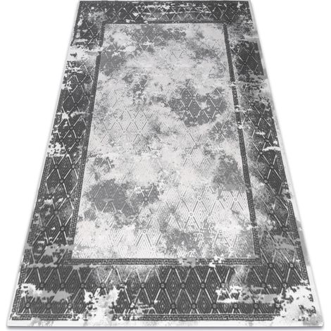 Alfombra acrílica VALS 0W1738 C53 87 Marco Hormigón vintage gris oscuro / gris claro grey 160x230 cm (1/5)