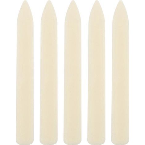 Outil de pliage en plastique (lot de 5) : ouvre-lettres, plieur de papier, outil de loisirs créatifs.-20.50X2.40X0.50CM-Beige (1/3)