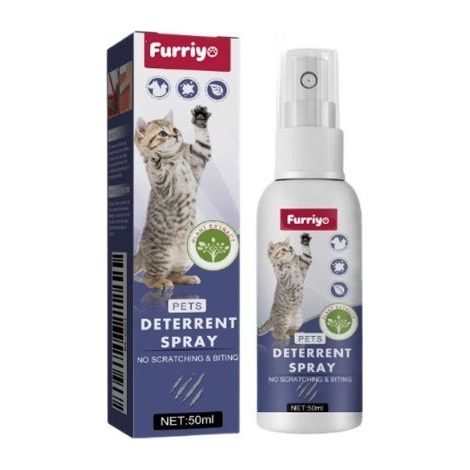 Furriyo Pet Anti-Scratch Spray, Cat Sofa and Furniture Protector, deters cats from scratching and biting (1/5)