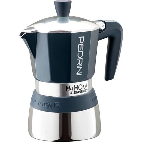 Cafetera Pedrini mymoka induction compatible inducción aluminio