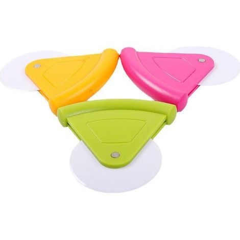 Cortador de pizza de plástico con ruedas, herramienta manual para cortar pizza, herramientas para cortar pasteles y pan, herramientas para hornear, utensilios de repostería, apto para lavavajillas. (1/5)