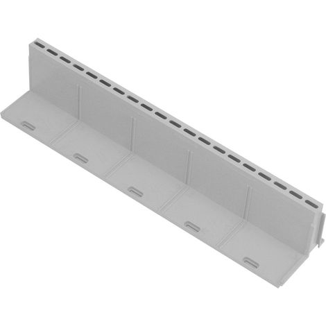 First Plast – Grille de voirie à fente PVC gris 100x500mm – Résistance 40kN – Pour passages de piétons – Section de passage d'eau 227cm²