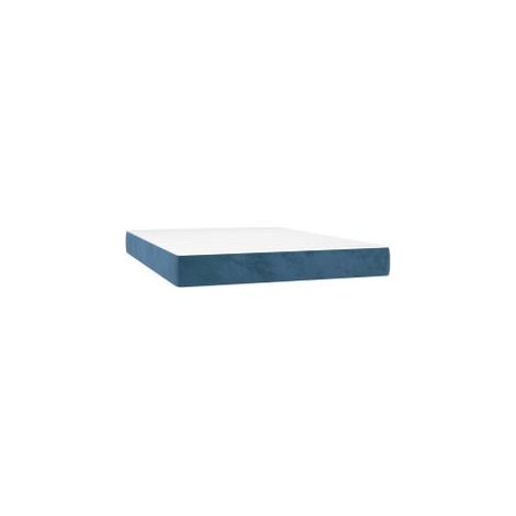 Matelas de lit à ressorts ensachés Bleu foncé 140x190x20