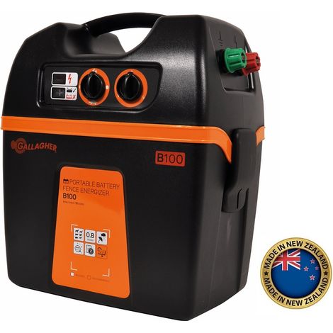 Elettrificatore a Batteria GALLAGHER B100 12V/0,8 J per Recinzioni Fino a 10 Km (1/2)