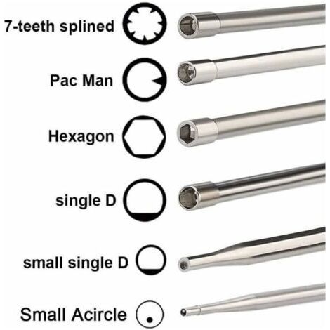Lot de 2 jeux de 12 outils de réglage de carburateur avec tournevis, pour petits moteurs 2 temps, compatibles avec tronçonneuses Husqvarna. (1/3)