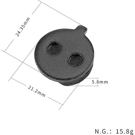 Les plaquettes de frein/plaquettes de frein à disque rondes à tige courte J1 sont compatibles avec les pinces de disque de frein et autres accessoires. (1/5)