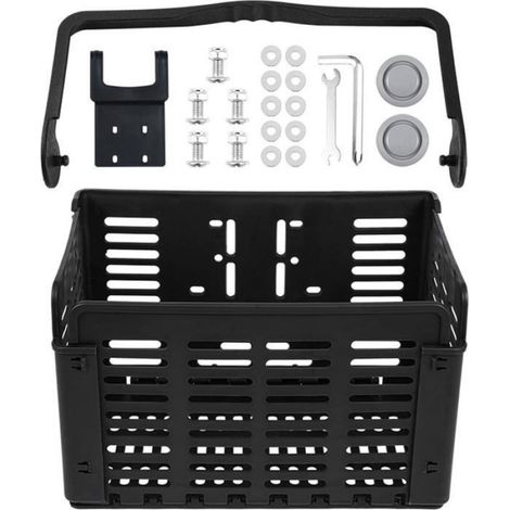 Panier de vélo - Panier pliable - Paniers de rangement - Panier à provisions - Grande capacité - Panier de vélo en plastique (1/4)