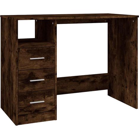 Maison Exclusive - Schreibtisch mit Schubladen Räuchereiche 102x5