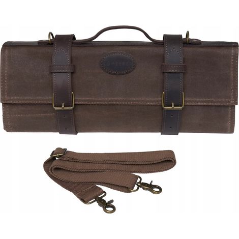 Kohersen Professionelle Messertasche aus Leder mit Tragegurt (1/5)