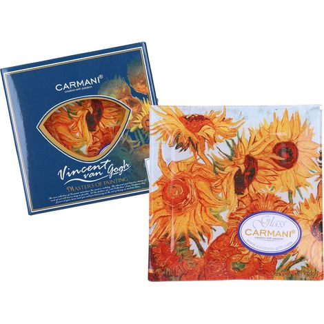 Carmani, plato decorativo de Van Gogh - Girasoles