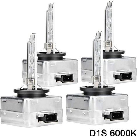 UlisemD1S 6000k Ampoule Xénon HID LED Lampe de Rechange pour 12V 35W Voiture Phare Avant,lot de 4