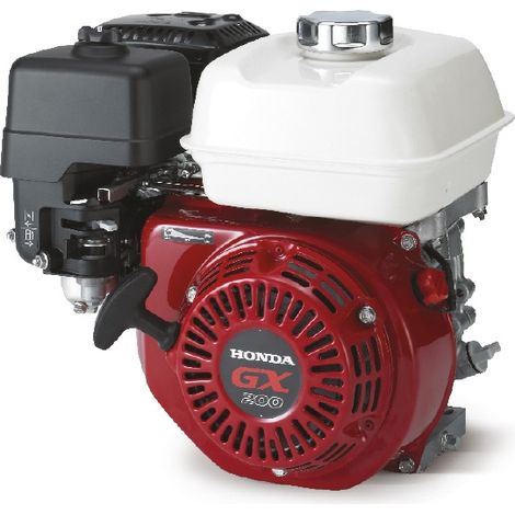 Motore completo Honda GX200 albero orizzontale volano pesante con marmitta