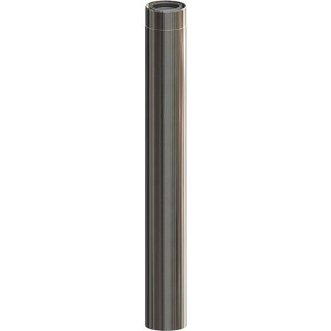 Atec Rohrelement IronPoly kürzbar Edelstahl blank DN 80/125 940mm