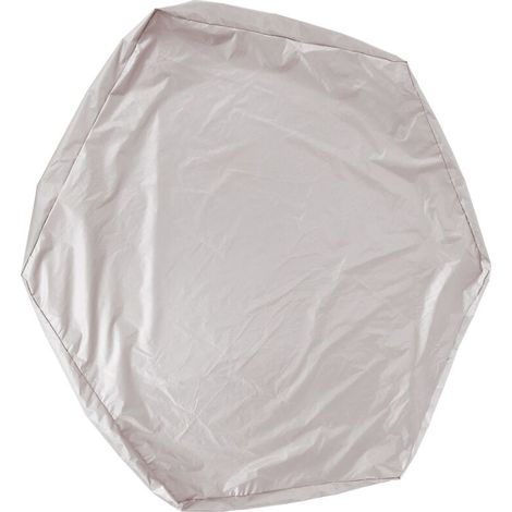Housse de Protection pour Bac à Sable Hexagonale - Imperméable avec Cordon de Serrage - Polyester Argenté 190T - 140x110x20cm (1/4)